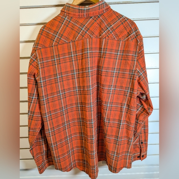 Harley Davidson Men's Heavy Twill Button Down Plaid Long Sleeve Shirt Size 3XL - Picture 4 of 9